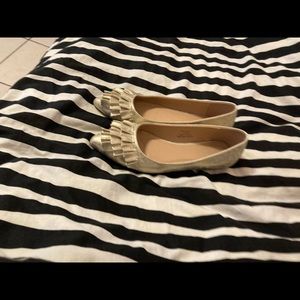 Gold dressy shoes size 8